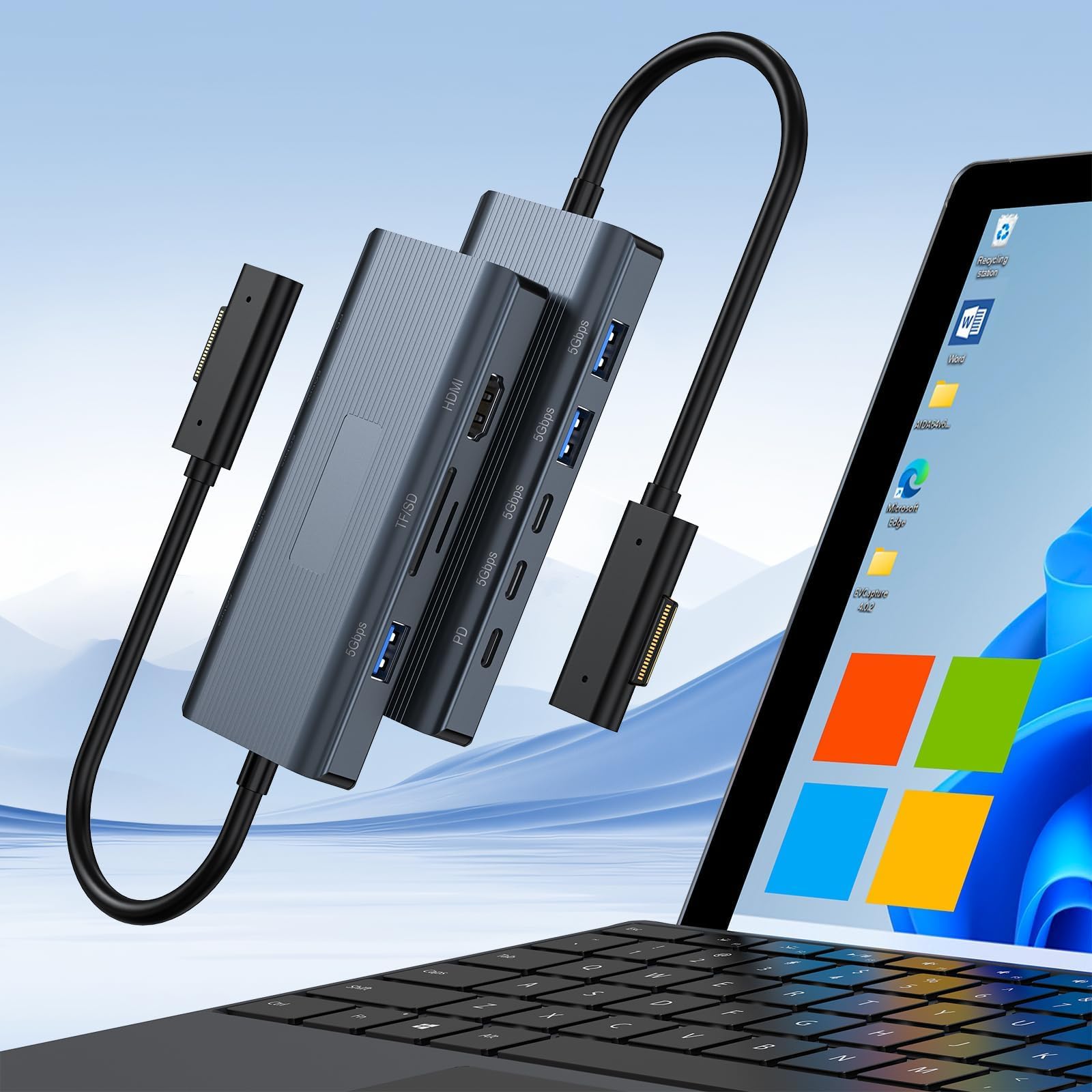 Amazon.co.jp: 【2026新デザイン】マイクロソフトsurface dock 2,11-in